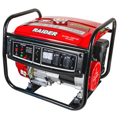 Бензинов генератор за ток Raider RD-GG25 2.8kW, снимка 2 - Бензинови генератори