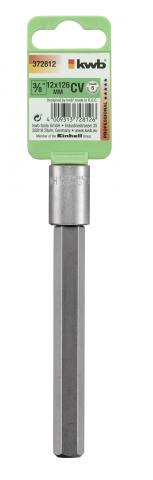 Вложка шестограм KWB 3/8'' 12х126 мм - Ръчни инструменти