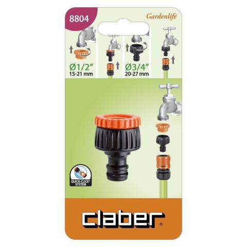 Връзка за кран с резба 1/2"- 3/4", снимка 2 - Пластмаса