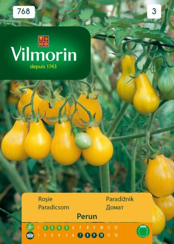 Домат Perun (жълт) - Вилморин - Семена за плодове и зеленчуци