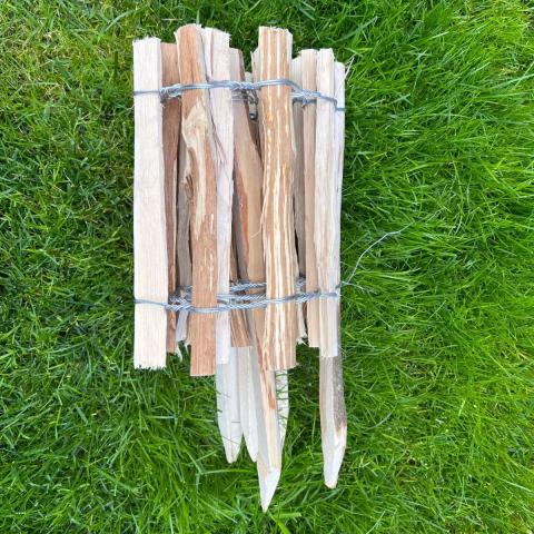 Декоративна ограда от естествена леска HAZEL H=0.28м L=2.0м, снимка 5 - Ниски оградки