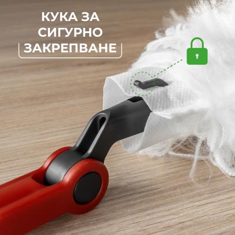 Четка за почистване на прах Vileda Flex & Catch с дълга дръжка, снимка 6 - Четки
