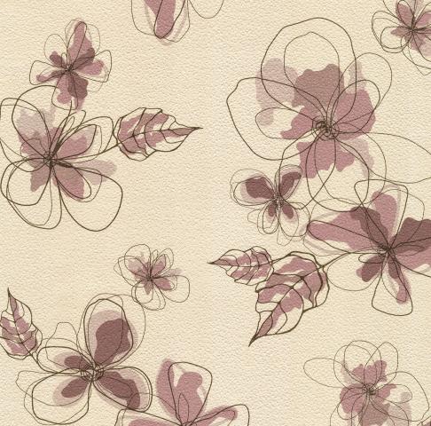 Тапет дуплекс Артистично цвете циклама - Тапети