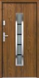 Външна входна врата BERLIN 1008x2068, лява, цвят орех