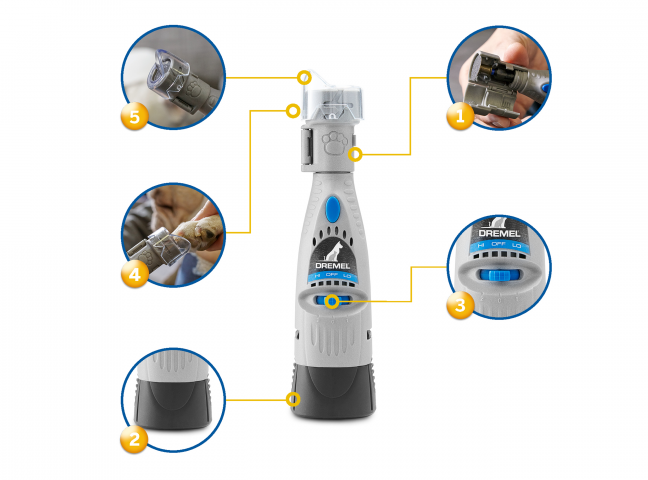 Акумулаторен мултифункционален уред DREMEL Pet Nail, снимка 3 - Машини