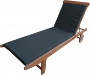 Възглавница за шезлонг 190х58х5 см сиво