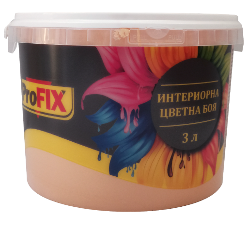 Profix интериорна боя 3 л Портокал - Цветни бои