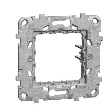 Монтажна рамка метална New Unica, 1X с дълги крачета - Ключове и контакти