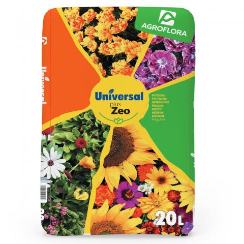 Universal +ZEO Почва за цветя 20л - Универсални почви