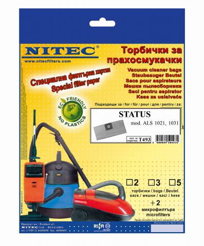 Торбички NITEC за прахосмукачки STATUS ALS1021,1031 - Филтри и торбички
