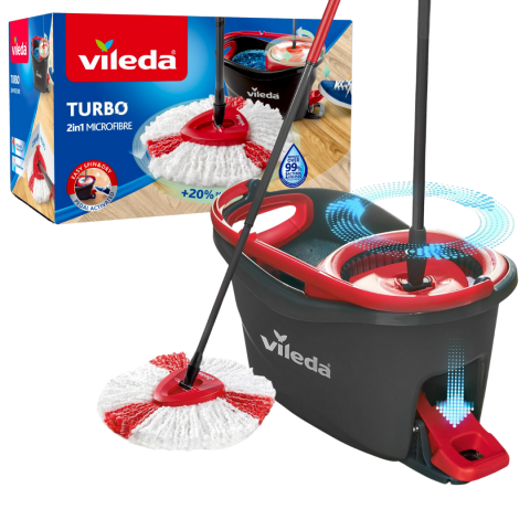 Комплект Vileda Easy Wring - Clean Turbo, снимка 2 - Мопове