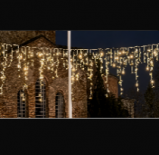 Висулка КАУЧУК с ФЛАШ LED 240 т. бели 4/1 м.бял каб.