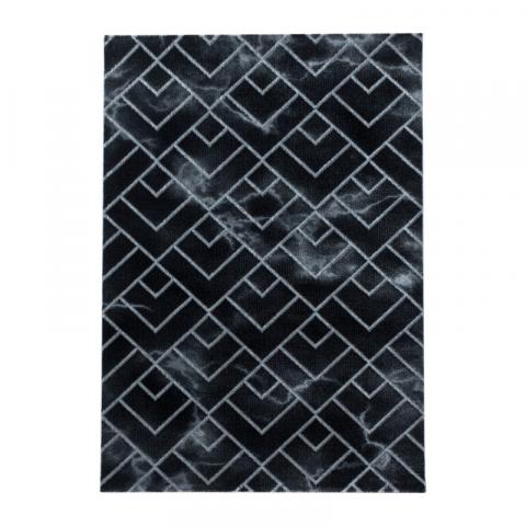 Килим Naxos Black - Silver 120x170, снимка 6 - Килими