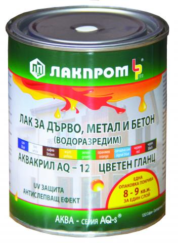 Акрилатна боя AQ-12 за метал и дърво 700 мл черна - Бои за метал