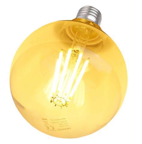 LED крушка FILAMENT E27 G95 7W 1500lm 2700K, снимка 4 - Лед крушки е27