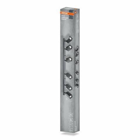 Спот шестица ANGULAR GU10 черен OSRAM, снимка 2 - Спотове