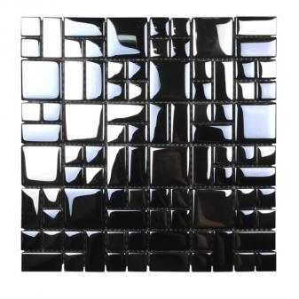 Стъклена мозайка 30х30 Черна - Стъклени