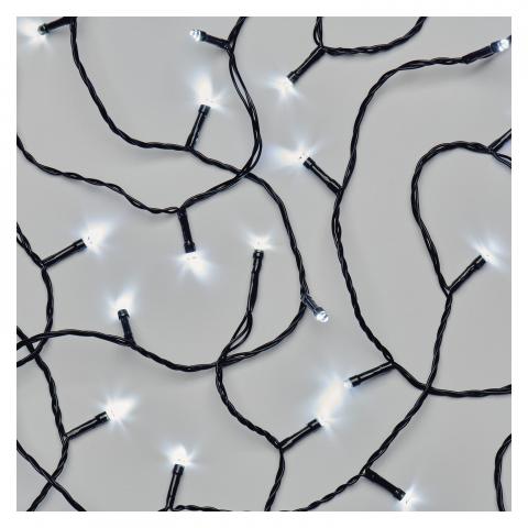 LED свързваща коледна верига, 10м студено бяло - Светеща верига