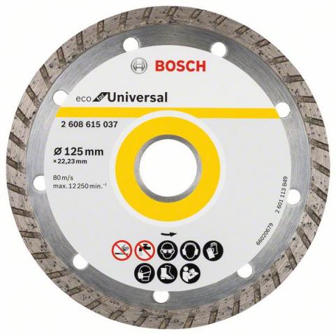 Диамантен диск 125 мм Turbo ECO Bosch - Диамантени дискове