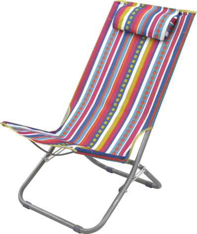 Плажен стол, раиран - Метални столове