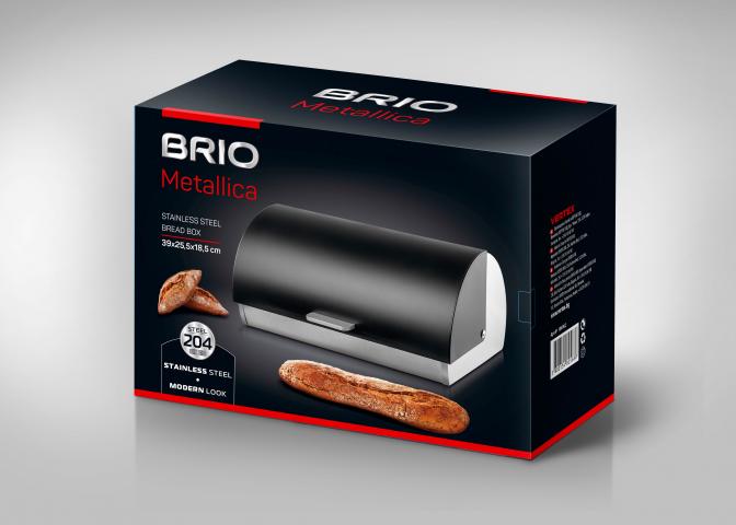 BRIO Metallica Кутия за хляб, снимка 2 - Кутии за хляб