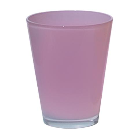 Стъклена кашпа 14.5 см розова - Керамични кашпи