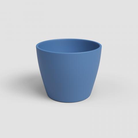 Кашпа за кактус Nubia ф9 см синя, снимка 3 - Керамични кашпи