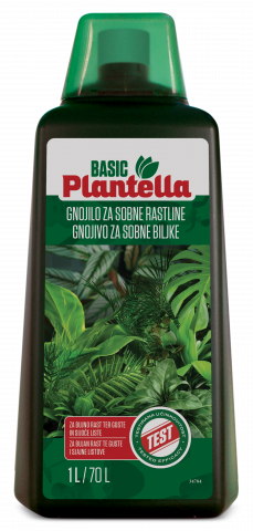 Течен тор Plantella Basic за стайни (зелени) растения 1 л. - Почви, торове, тревни смески и градински камъни