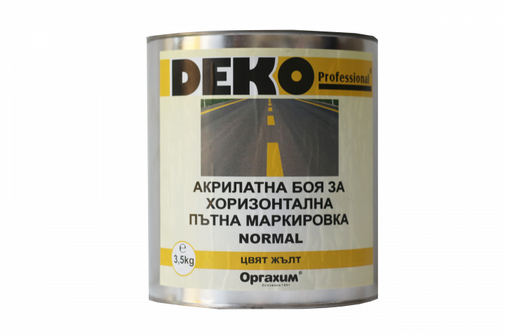 Пътна маркировка Deko Professional жълта 3.5 кг - Пътна маркировка