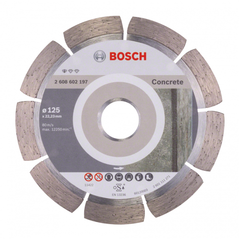 Диамантен диск Bosch Concrete 125 мм, снимка 2 - Диамантени дискове
