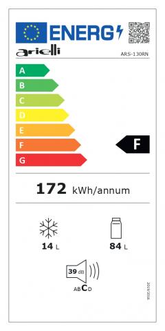 Хладилник с камера ARIELLI ARS-130RN, снимка 2 - Хладилници и фризери