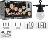 LED верига 10бр с 10 микро LED, топла светлина