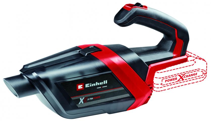 Акумулаторна прахосмукачка Einhell TE-HV 18/06 LI Solo PXC, снимка 3 - Прахосмукачки
