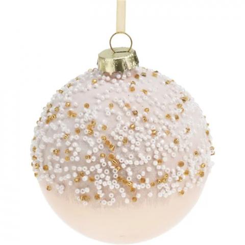 Коледна висулка с мъниста, снимка 3 - Висулки за елхата