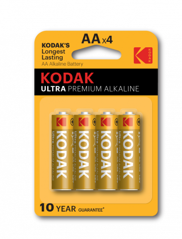 Алкална батерия Kodak ULTRA PREMIUM LR6/AA 1.5V 4бр.блистер - Батерии