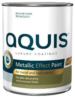 Боя с ефект металик Аквис 0.65 л графит - Бои, лакове и инструменти