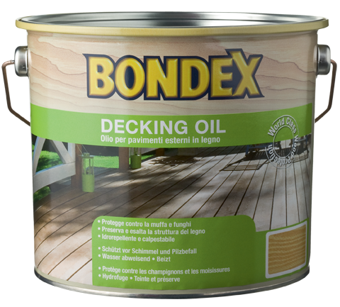 Масло за дърво Bondex Decking 2.5 л тик - Масла за дърво