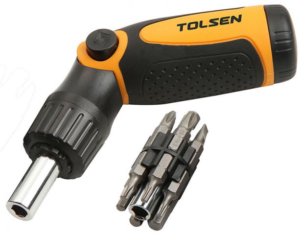 Отвертка с тресчотка Tolsen 14 бита - Комплекти ръчни инструменти