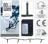Светещ гирлянд  OUT 80 LED студено бяла светлина