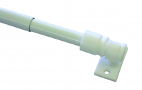 Телескопичен корниз Калифорния 135х225 см бял