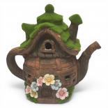 Градинска фигура чайник къщичка