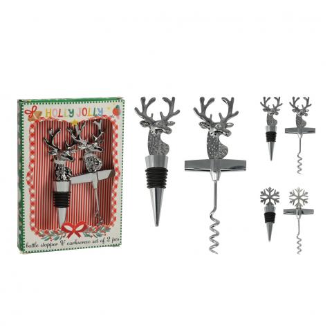 Сет тапа и тирбушон, снимка 2 - Коледни артикули