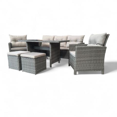 Ратанов сет Dalinda 6 части, снимка 4 - Ратанови гарнитури