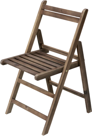 Сгъваем дървен стол светъл - Столове