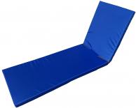 Възглавница за шезлонг 190х58х5 см синьо