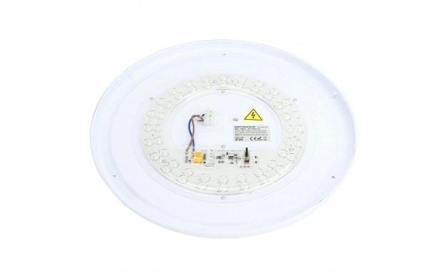LED плафон Optonica 24 W черен/дърво, снимка 3 - Плафони