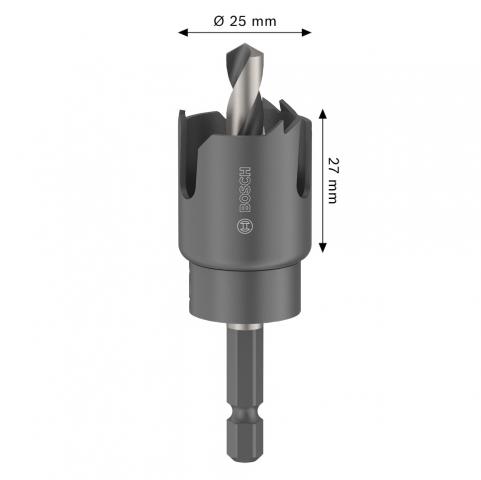 Боркорона Bosch WD 25 мм, снимка 3 - Боркорони за дърво
