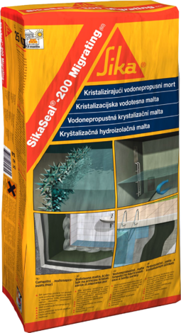 Кристализираща хидроизолация, Сика Сил-210 Мигрейтинг 25 кг - Смеси за хидроизолация