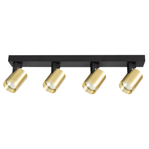 Спот четворка Volf  GU10 черен/злато, снимка 6 - Спотове