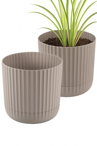 Овална саксия 1.3 л ф13
см бежова, снимка 2 - Пластмасови саксии